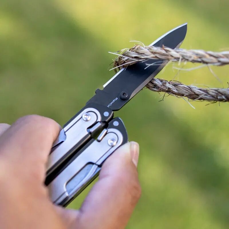 Trevokarn 16-in-1 EDC Multi Tool Pliers with Replaceable Wire Cutters, One-Hand Pocket Knife, Spring Loaded Pliers, Screwdriver Bits & Clip for Camping Survival Everyday Carry - Image 11