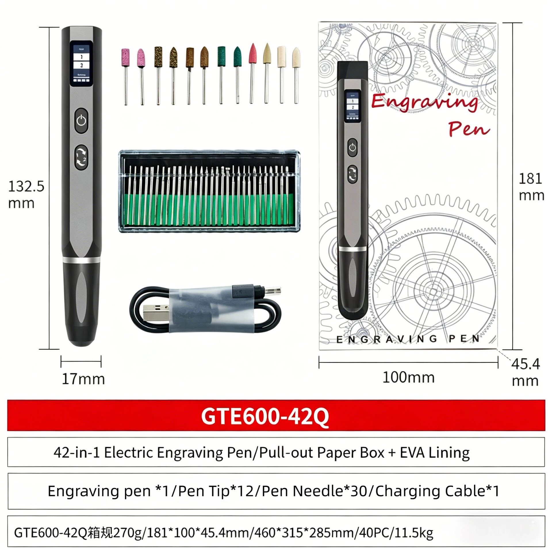 Trevokarn Cordless Electric Engraving Pen Kit - USB Rechargeable, Adjustable Speed Engraver with Replaceable Bits for Metal, Wood, Glass, Jewelry, DIY Crafts & Custom Engraving - Image 8