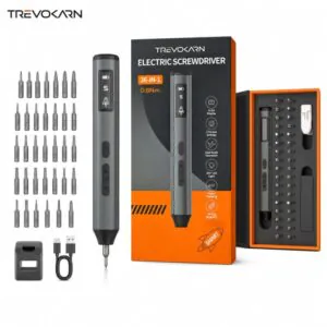 Trevokarn 36-in-1 Electric Screwdriver Kit, 5 Adjustable Torque & LED Light Precision Repair Tool, Type-C Fast Charging for Phone Watch Camera Electronics Repair