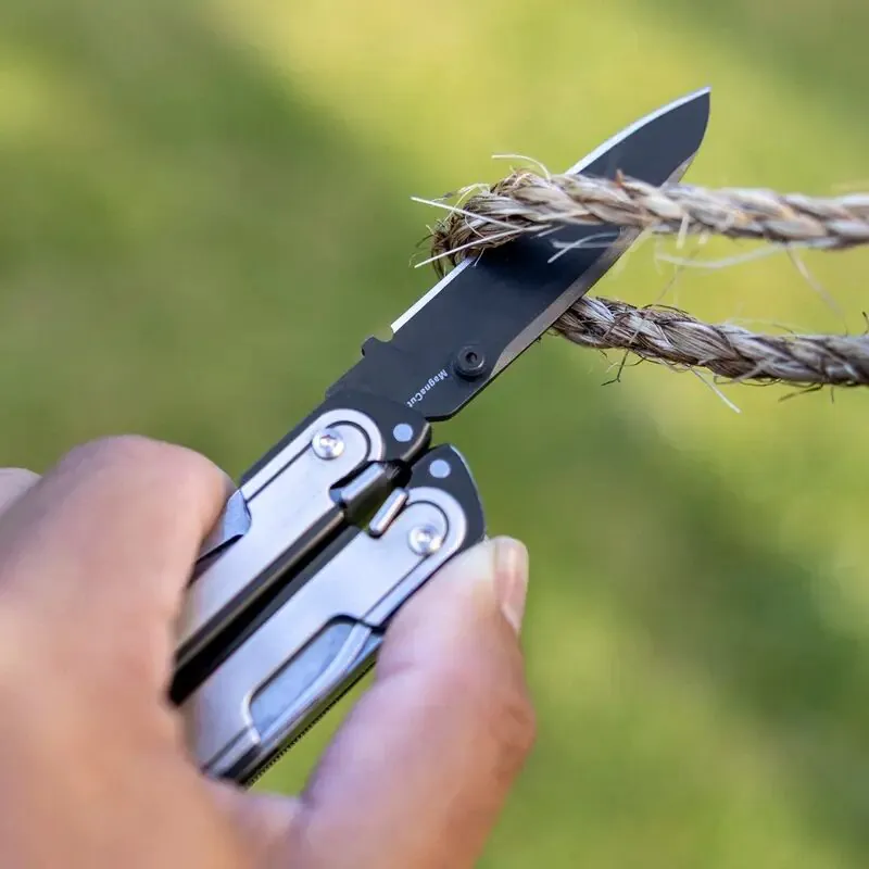 Trevokarn 16-in-1 EDC Multi Tool Pliers with Replaceable Wire Cutters, One-Hand Pocket Knife, Spring Loaded Pliers, Screwdriver Bits & Clip for Camping Survival Everyday Carry - Image 11