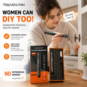 Trevokarn 36-in-1 Electric Screwdriver Kit, 5 Adjustable Torque & LED Light Precision Repair Tool, Type-C Fast Charging for Phone Watch Camera Electronics Repair